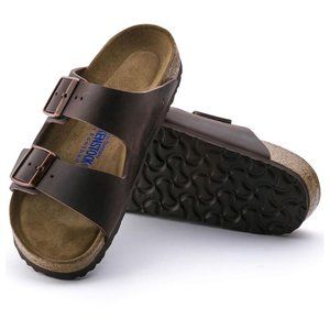 NEW Birkenstock Arizona Soft Footbed Oiled Leather sandals in habana EU 38